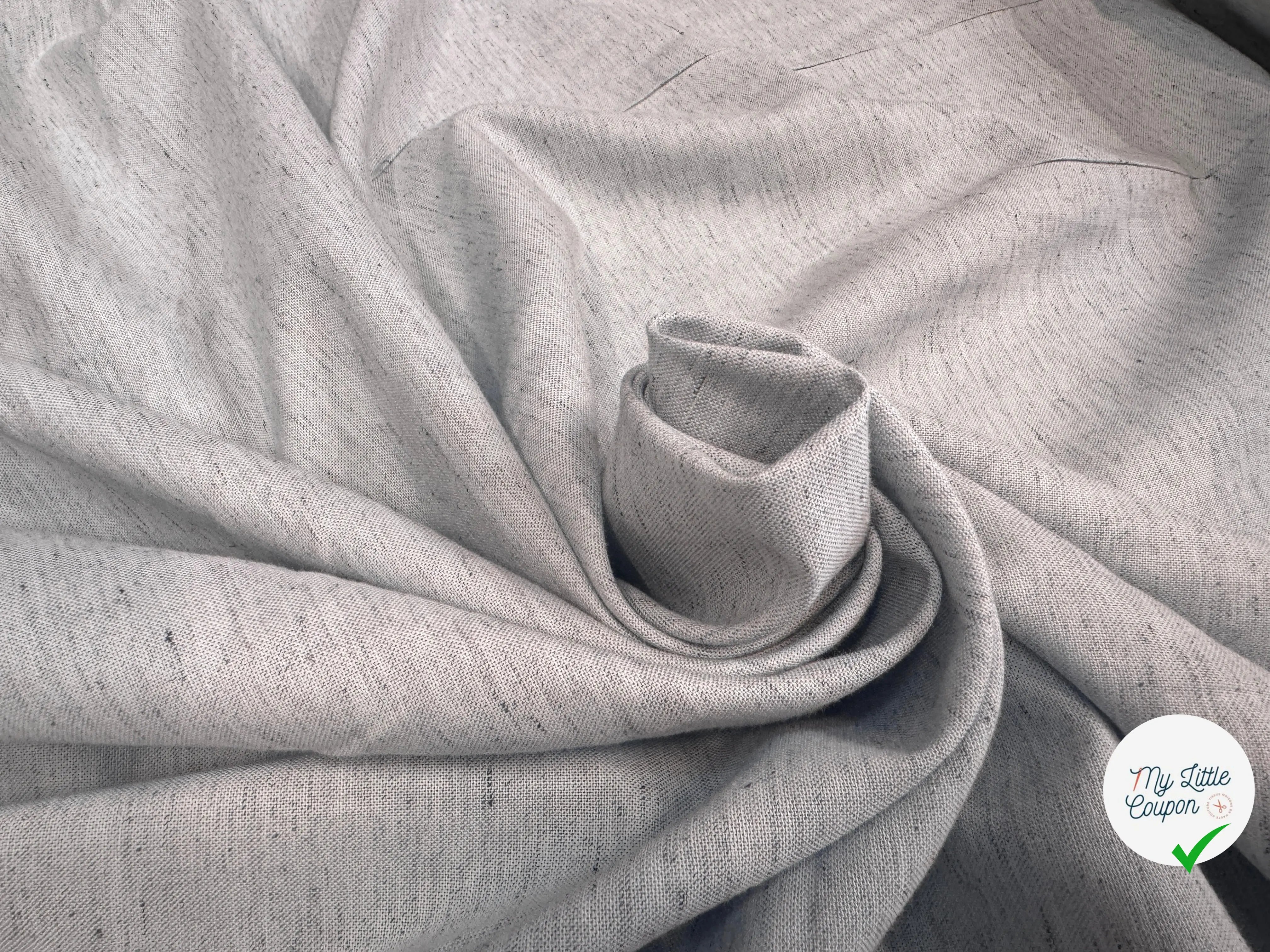 COTON DUVETEUX MOUCHETÉ SOMELIOS GRIS BLEU - My Little Coupon