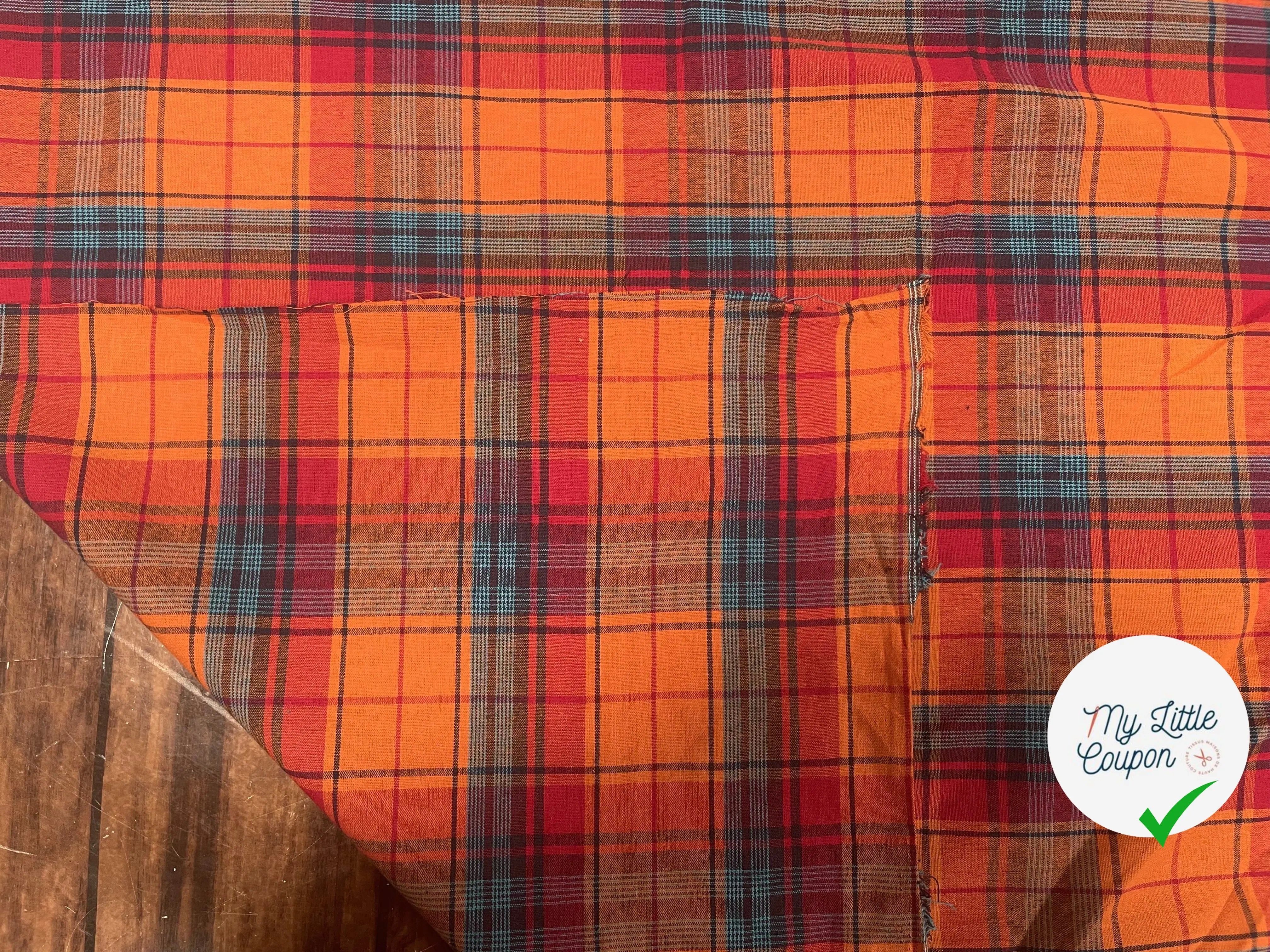 TISSUS MADRAS CARREAUX - My Little Coupon