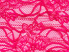 DENTELLE FRAMBOISE MOTIF FLEURS - My Little Coupon - tissu - coudre