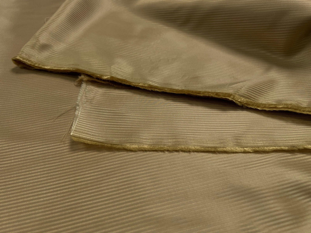 DOUBLURE FANTAISIE MOTIF RAYURES CARAMEL BEURRE SALÉ - coupon de tissu de 3 mètres - My Little Coupon - tissu - coudre