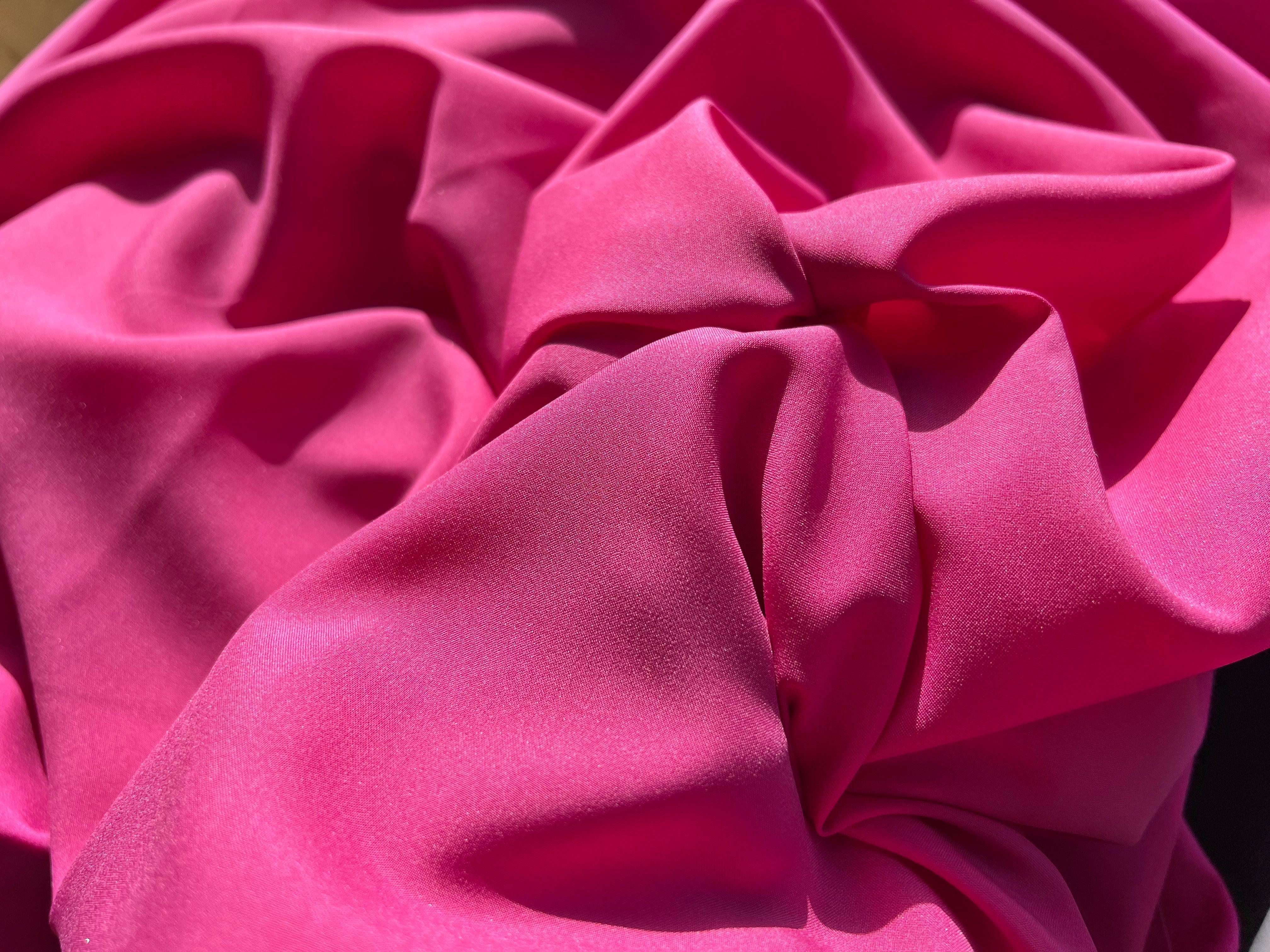 DOUBLURE PONGÉ FUCHSIA - My Little Coupon - tissu - coudre