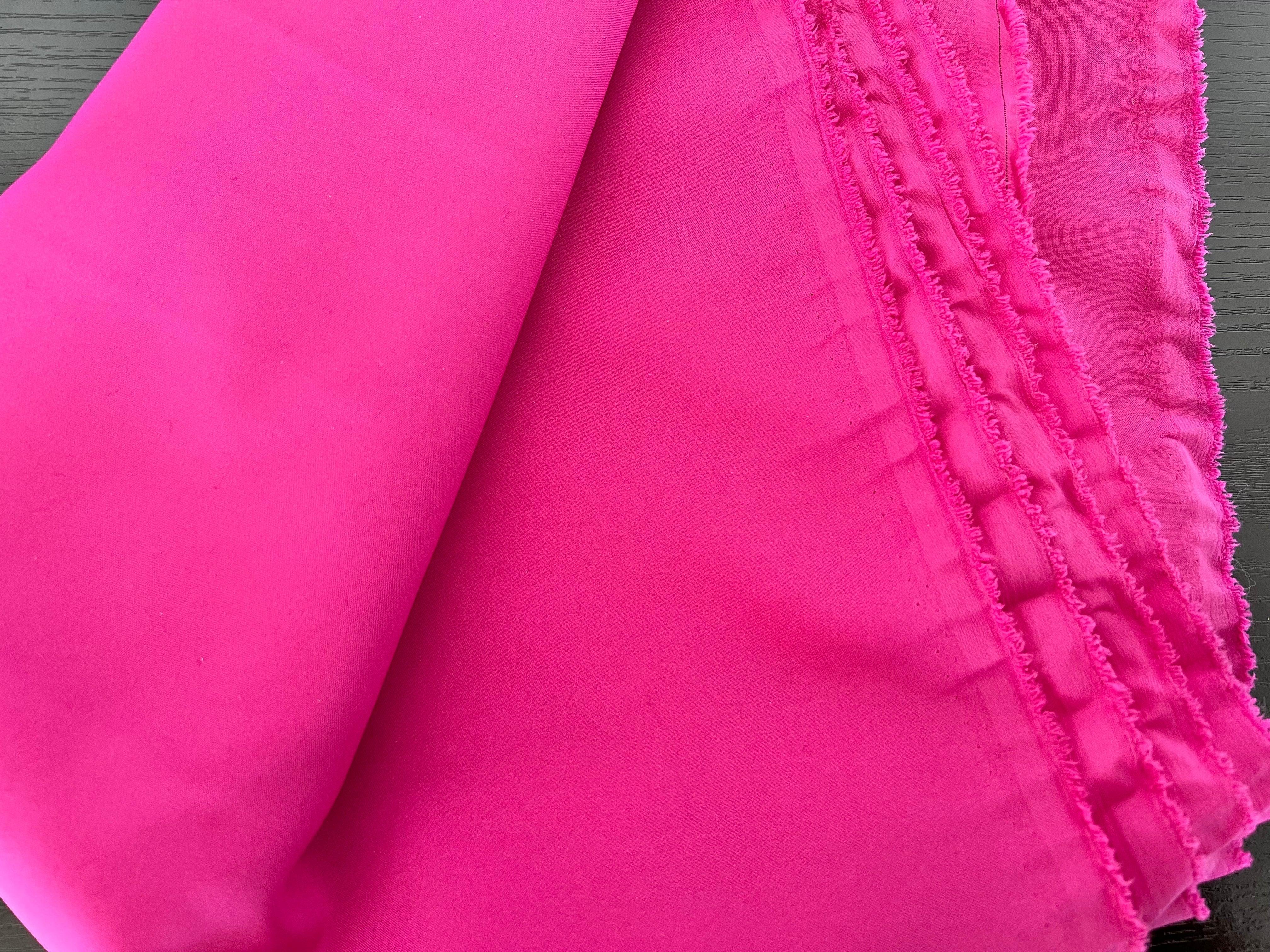 DOUBLURE PONGÉ FUCHSIA - My Little Coupon - tissu - coudre