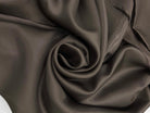 DOUBLURE SATIN VISCOSE MARRON GLACÉ - coupon de tissu de 3 mètres - My Little Coupon - tissu - coudre