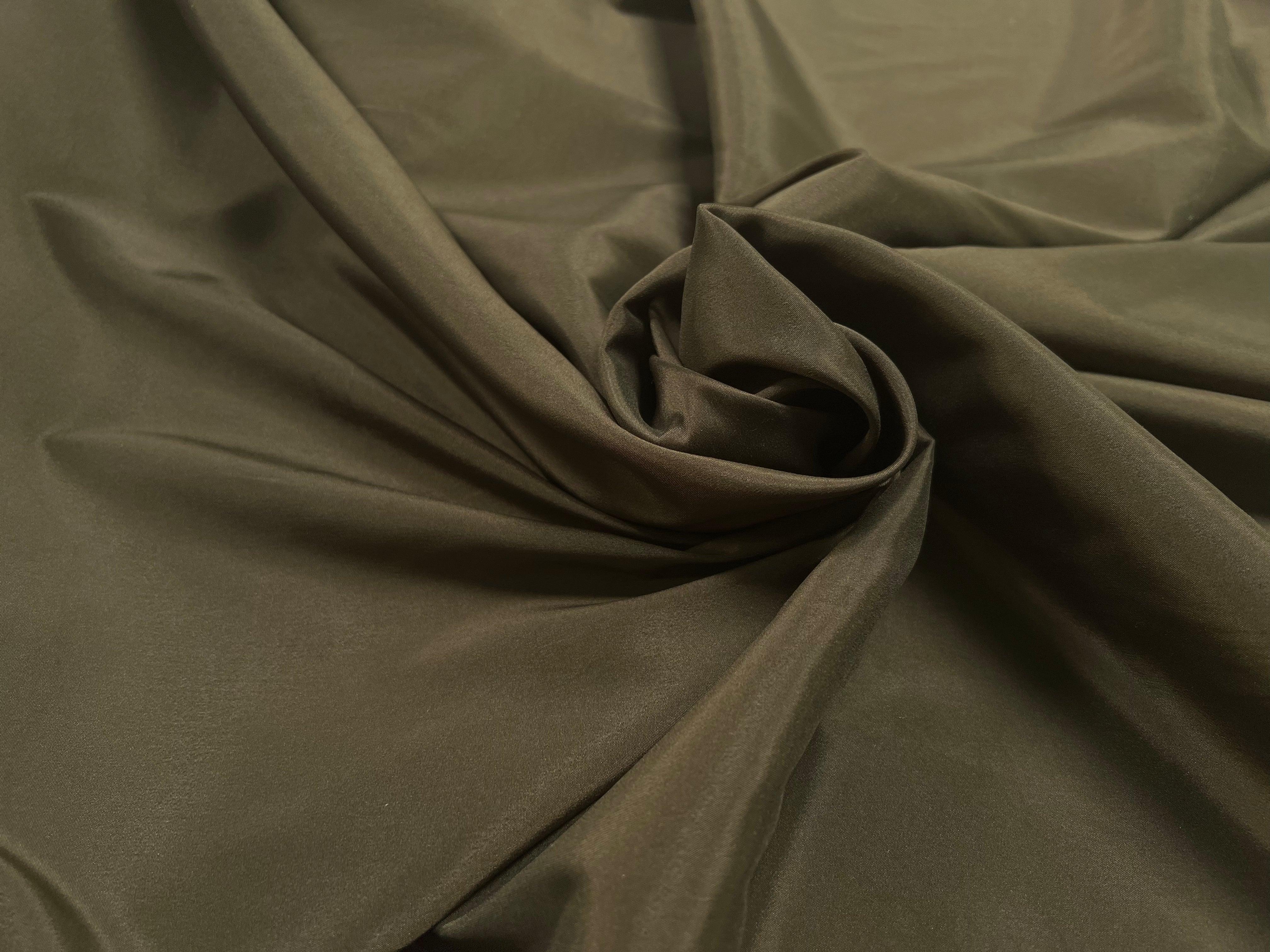 DOUBLURE TAFFETAS STRETCH VERT BRONZE - My Little Coupon - tissu - coudre