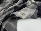 FLANELLETTE LAINEUSE CARREAUX GRIS SOURIS - My Little Coupon - tissu - coudre