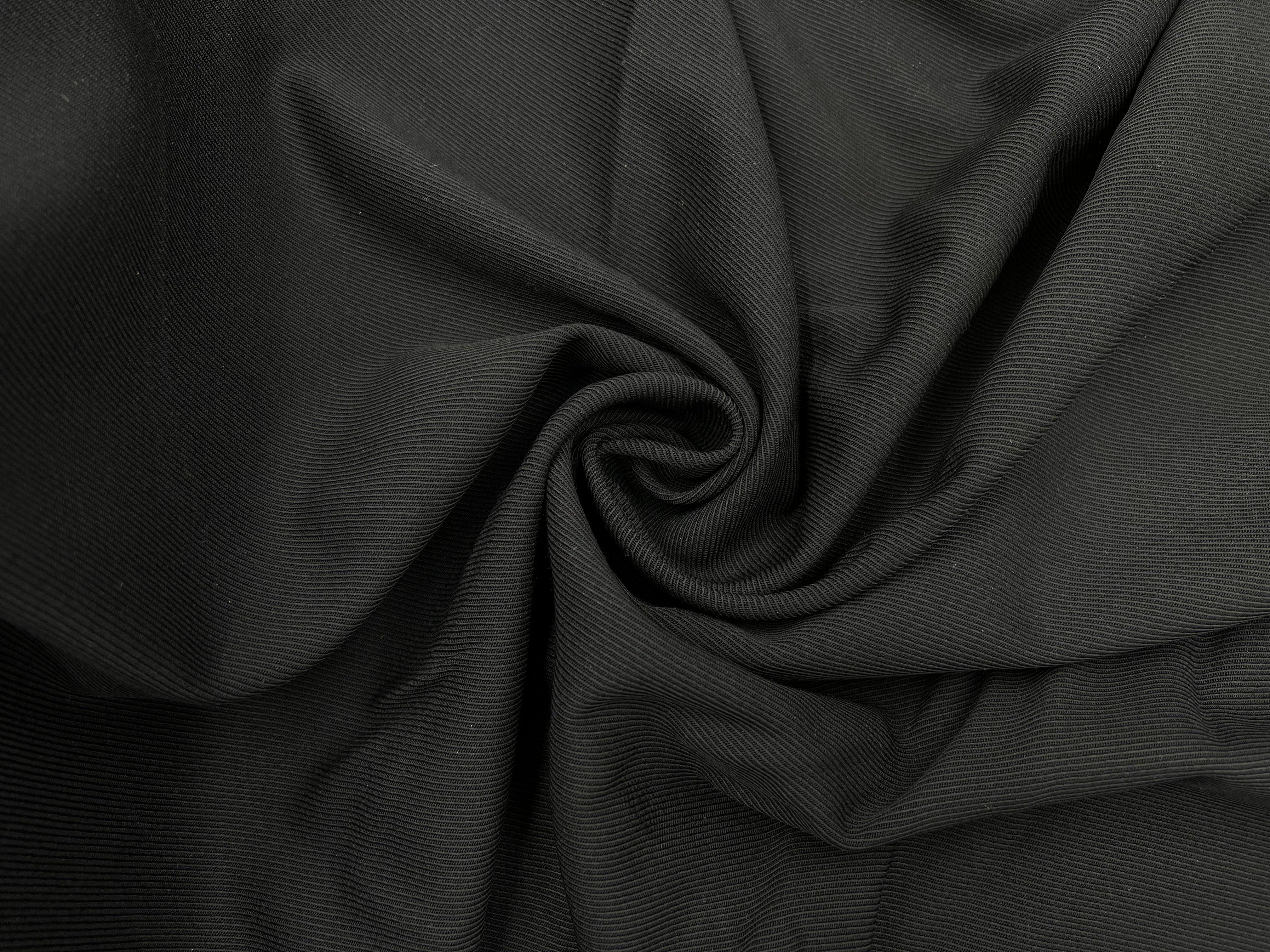 GABARDINE DRILL DE LAINE SOUPLE BLACK - My Little Coupon - tissu - coudre