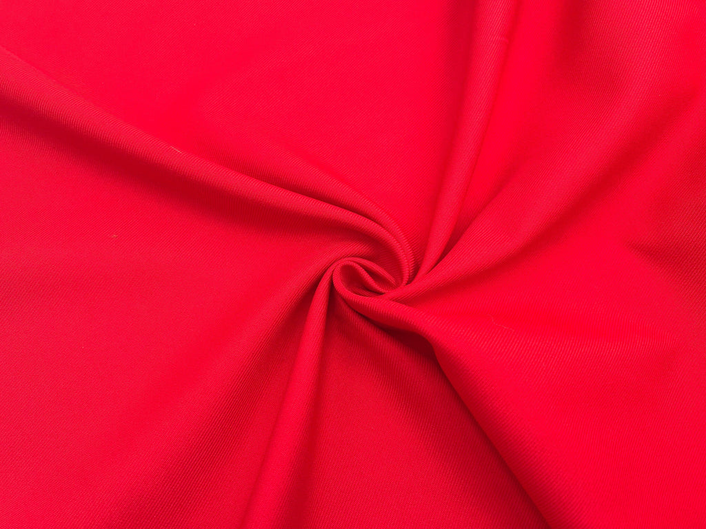 GABARDINE LOURDE STRETCH ROUGE - My Little Coupon - tissu - coudre