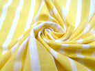 JERSEY DE COTON RAYURES JAUNES ET BLANCHES - My Little Coupon - tissu - coudre