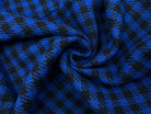 LAINAGE MANTEAU CARREAUX BLEU ÉLECTRIQUE - My Little Coupon - tissu - coudre