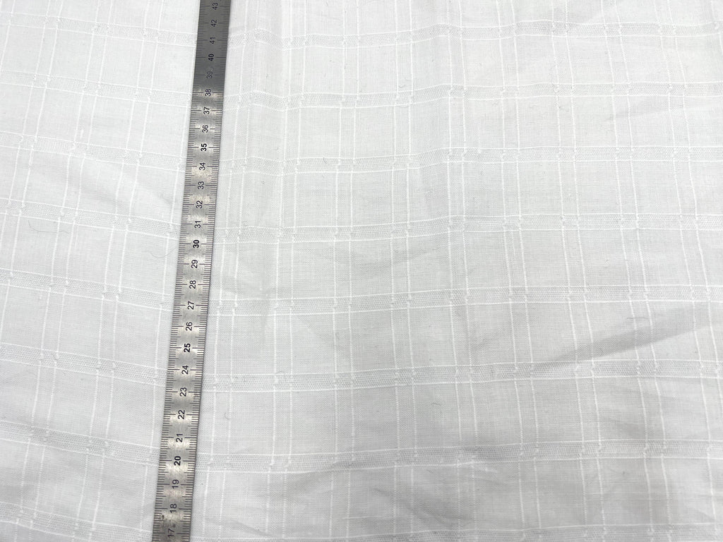 LIN JACQUARD BLANC OPTICAL - My Little Coupon - tissu - coudre