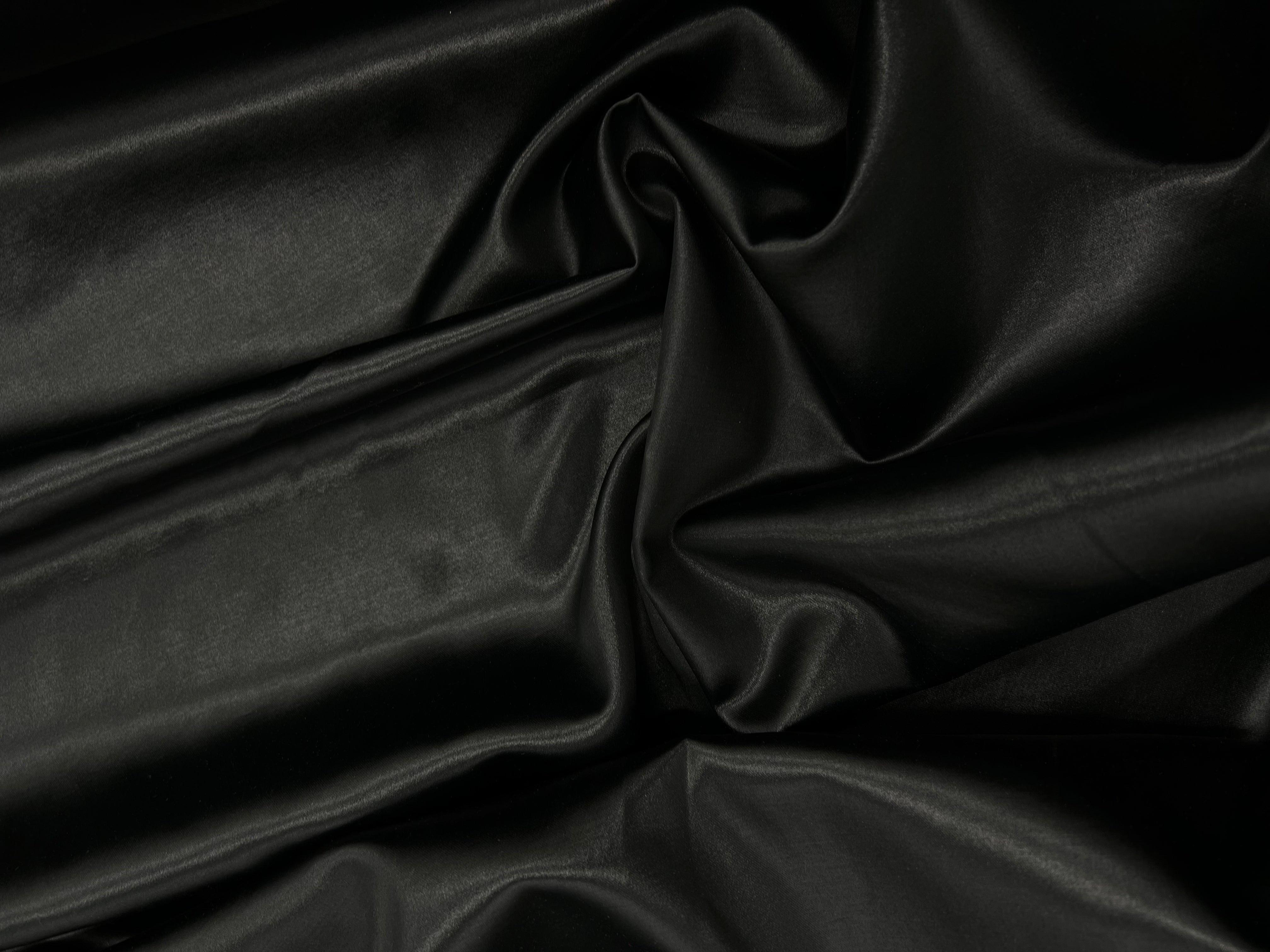 SATIN CUIR COUTURE NOIR - My Little Coupon - tissu - coudre