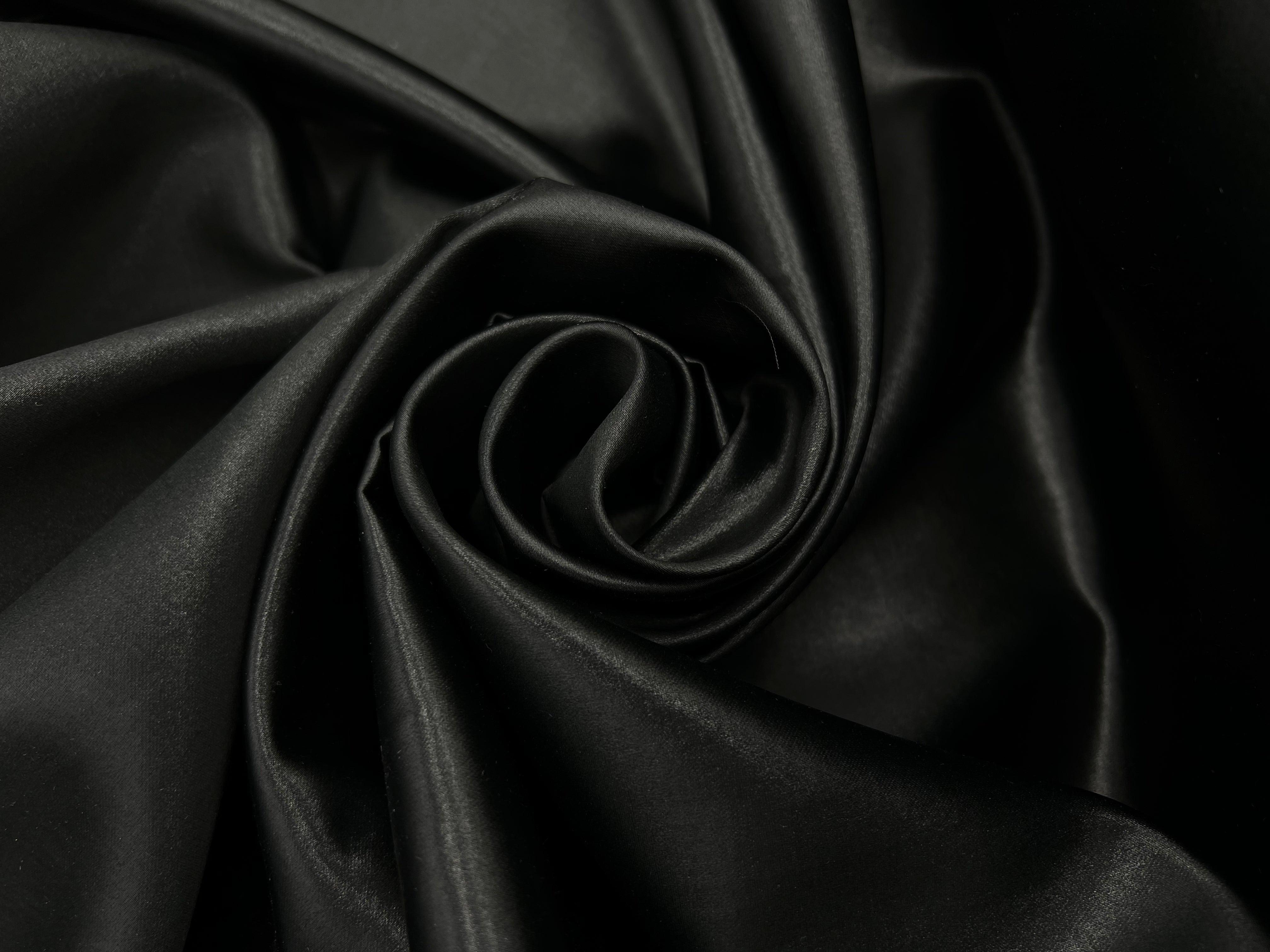 SATIN CUIR COUTURE NOIR - My Little Coupon - tissu - coudre