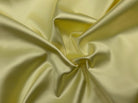 SATIN DUCHESSE EXTENSIBLE JAUNE JOLI PÂLE laize de 135cm - coupon de tissu de 3 mètres - My Little Coupon - tissu - coudre