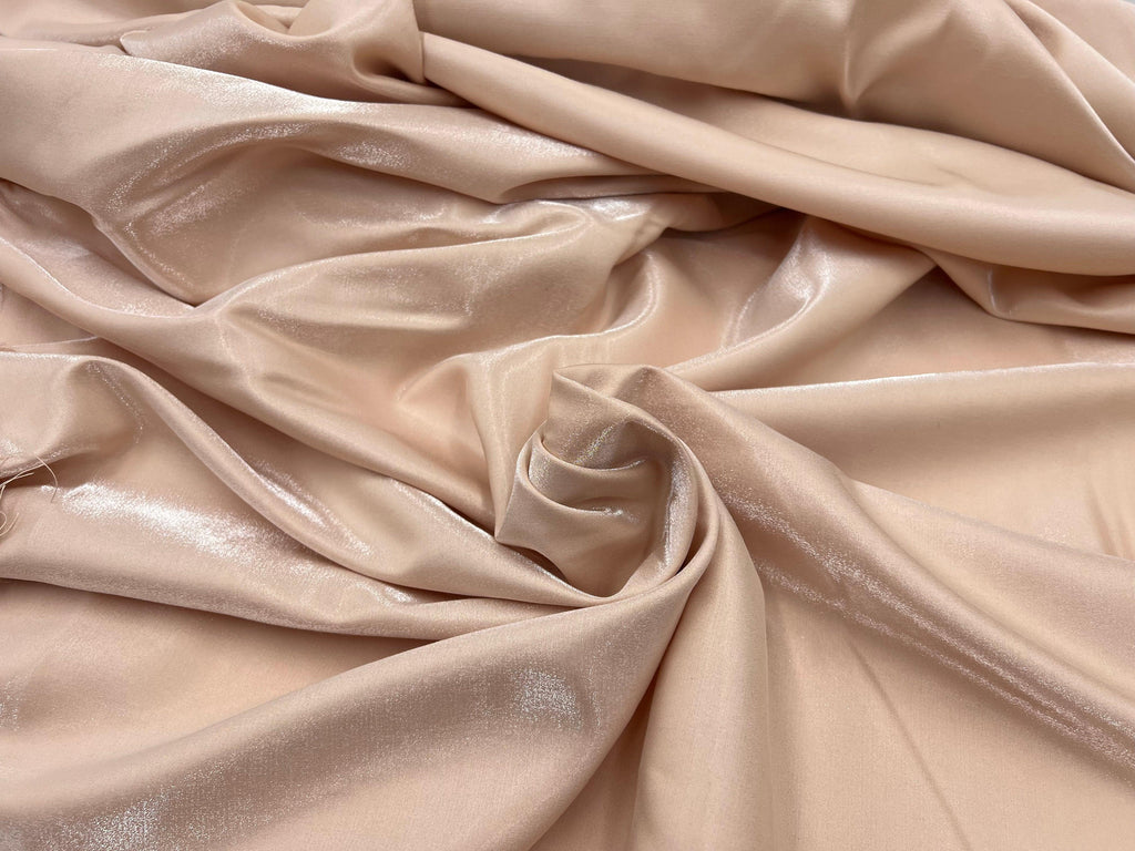SATIN GROOVY NUDE IRISÉ CHANGEANT - My Little Coupon - tissu - coudre