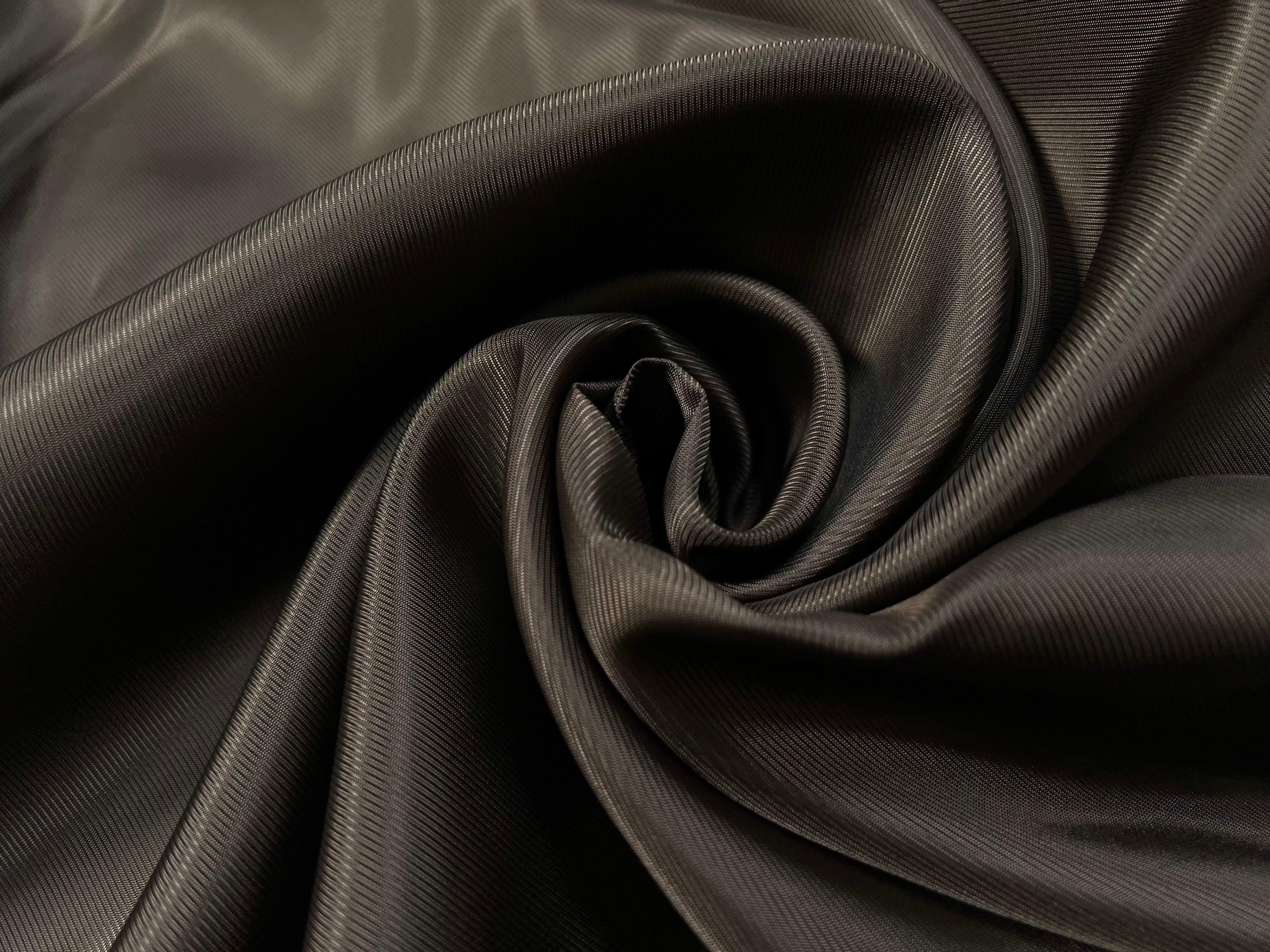 SATIN VISCOSE CHOCOLAT - coupon de tissu de 3 mètres - My Little Coupon - tissu - coudre