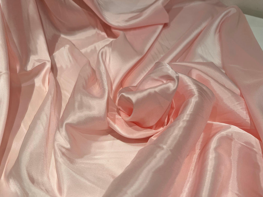 SATIN VISCOSE ROSE LAYETTE - My Little Coupon - tissu - coudre