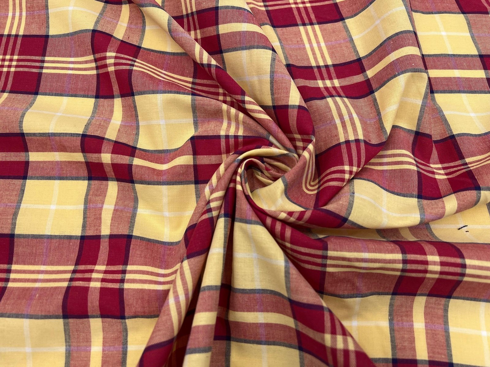 TISSU CHEMISE CARREAUX ESPRIT MADRAS - My Little Coupon - tissu - coudre