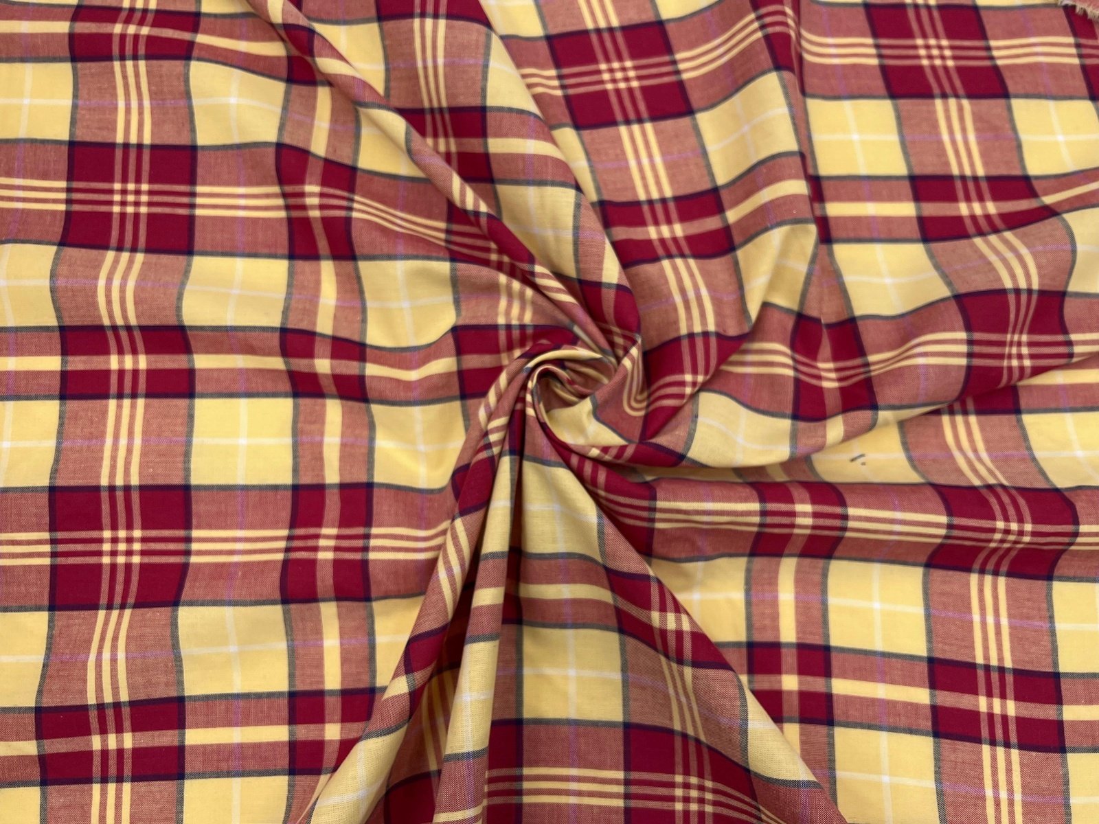 TISSU CHEMISE CARREAUX ESPRIT MADRAS - My Little Coupon - tissu - coudre