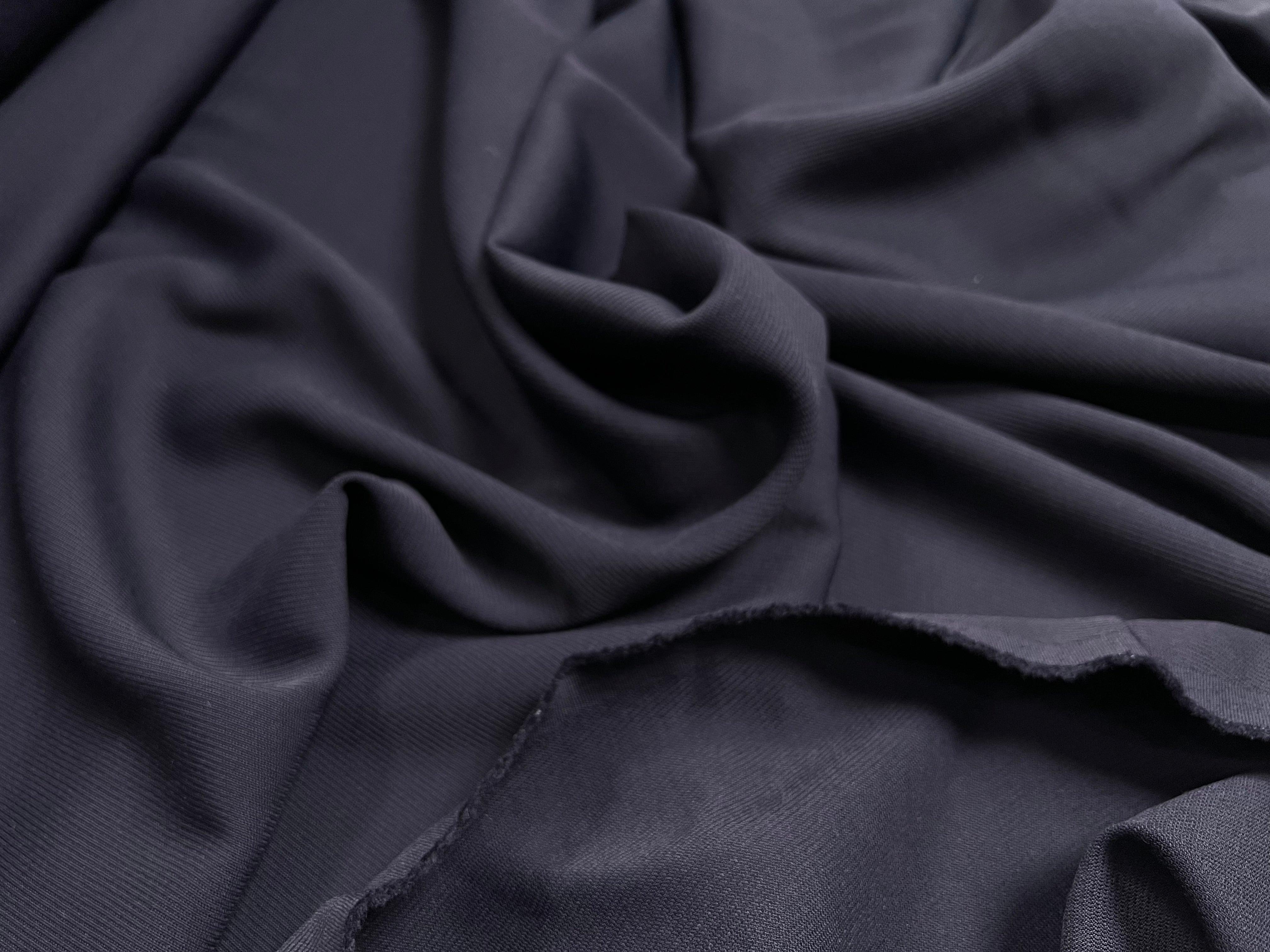 WHIPCORD 100% VISCOSE FLUIDE NOIRE - coupon de 3 mètres - My Little Coupon - tissu - coudre